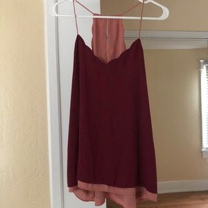 Express Barcelona cami scalloped reversible medium